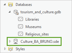 Geodatabase corporativa con el nombre cambiado