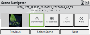Botón Download (Descargar) en la barra de herramientas inferior