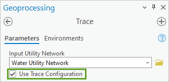 Casilla Utilizar configuración de trazado activada