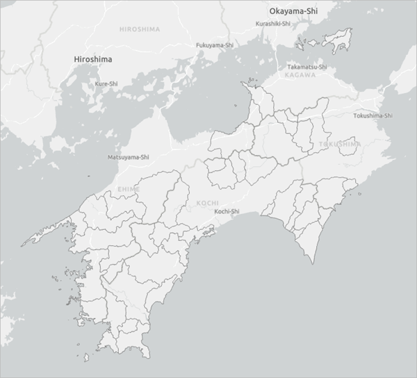 Municipios rurales de Shikoku