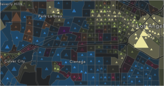 Mapa ampliado para mostrar los límites rellenados