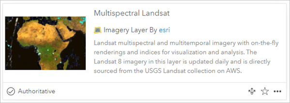 Capa Multiespectral Landsat