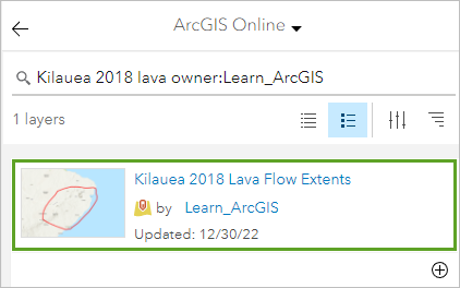 Nombre de la capa Kilauea 2018 Lava Flow Extents