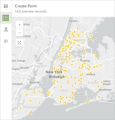 Ubicación de los proyectos de capital en un mapa