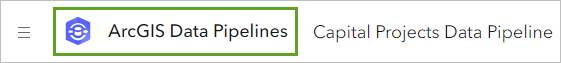Botón ArcGIS Data Pipelines