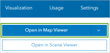 Botón Abrir en Map Viewer