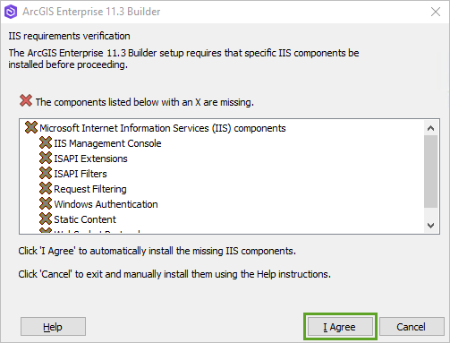 Verificación de los requisitos de IIS