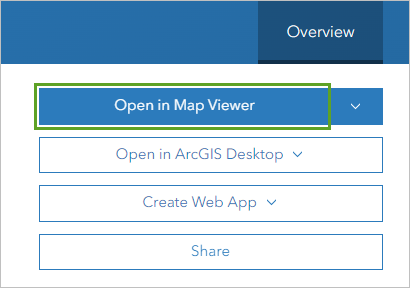 Botón Abrir en Map Viewer