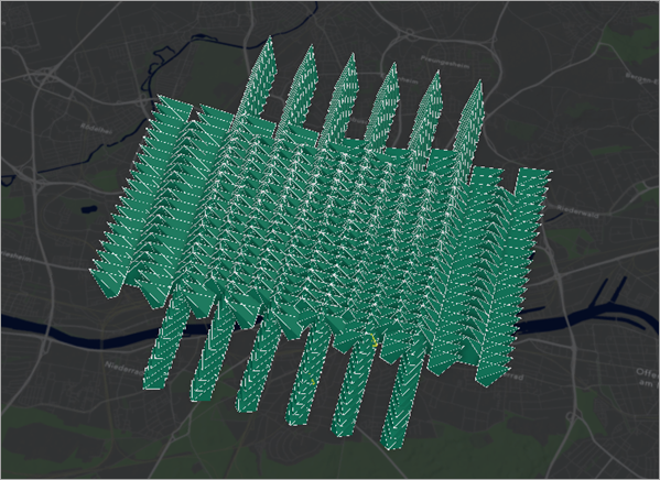 Poses de cámara en la vista de globo
