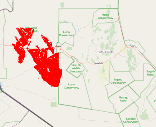 Mapa con el mapa base actualizado