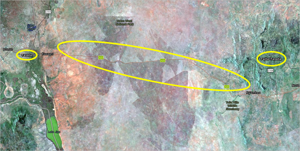 Taveta y Taita-Taveta en el mapa