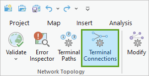 Botón Conexiones de terminal