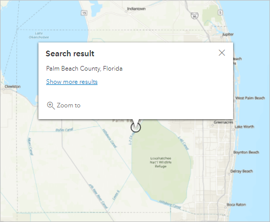 Extensión predeterminada del condado de Palm Beach