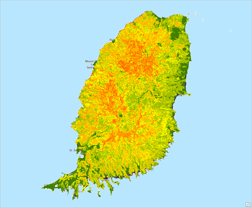 Capa Susceptibilidad a corrimiento de tierras