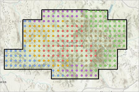 Mapa de resultados de herramientas con seis clústeres