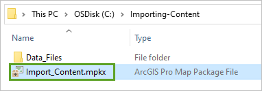 Import_Content.mpkx en la carpeta Importing-Content