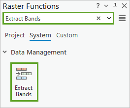 Función ráster Extraer bandas