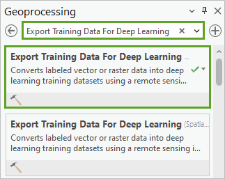 Herramienta Exportar datos de formación para aprendizaje profundo