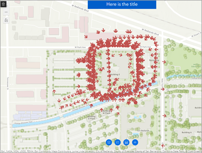 Mapa en la aplicación web