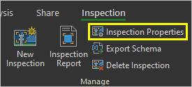 Botón  Propiedades de inspección