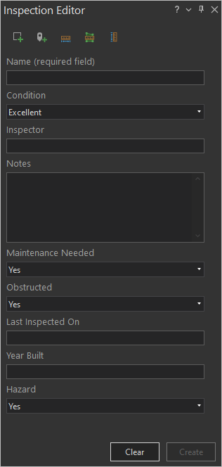 Espacio de trabajo de inspección