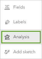 Análisis en la barra de herramientas Configuración