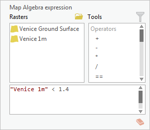 Expresión de álgebra de mapas