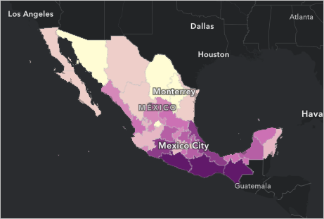 Actualizaciones del mapa base