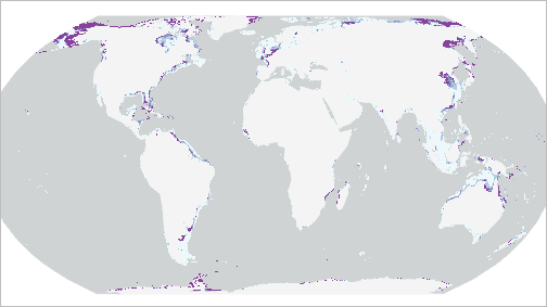 Capa seagrass_predict1 y mapa base