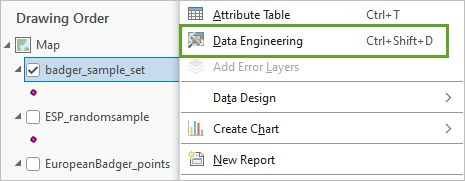 Abra las herramientas de Ingeniería de datos.