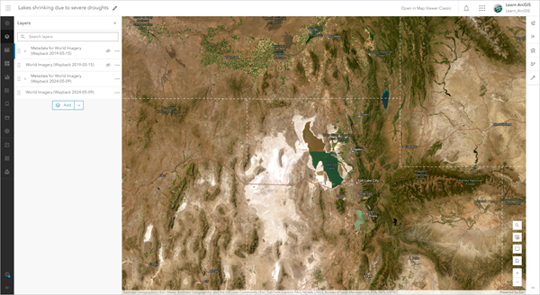 El mapa se abre en Map Viewer