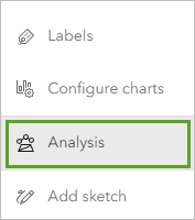 Análisis en la barra de herramientas Configuración