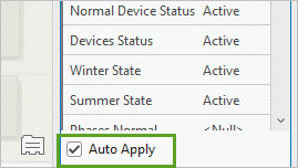 Casilla de verificación Auto Aplicar