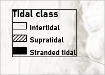 Légende Tidal class (Classe de marée) mise en forme