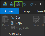 Enregistrer dans la barre d’outils Quick Access (Accès rapide)