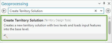 Résultats de la recherche pour Create Territory Solution (Créer une solution de sectorisation)