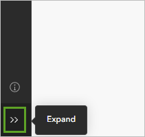 Bouton Expand (Développer) dans la partie inférieure de la barre d’outils Contents (Contenu)