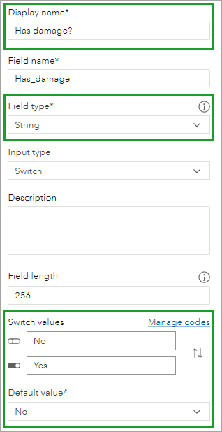 Propriétés de l’option Has damage? (Endommagé ?)