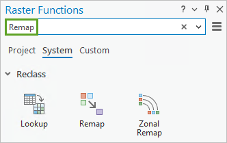 Recherchez Remap (Classification).