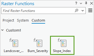 Cliquez sur Slope_Index (Indice_pente).