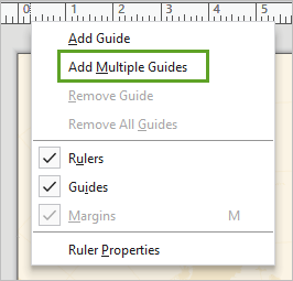 Add Multiple Guides (Ajouter plusieurs repères)