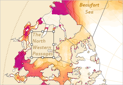 Étiquette The North Western Passages (Passages du Nord-Ouest) sur l’île Victoria