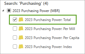 Variable 2023 Purchasing Power: Total (Pouvoir d’achat 2023 : total)