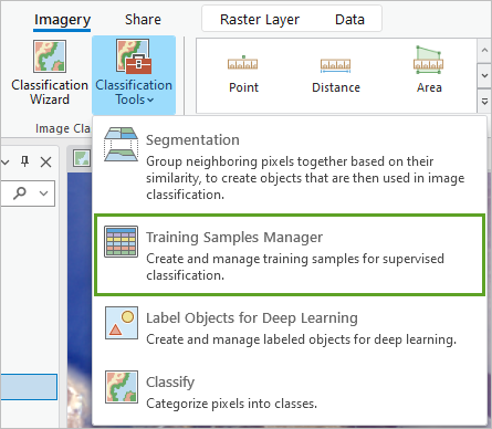 Menu déroulant Classification Tools (Outils de classification)