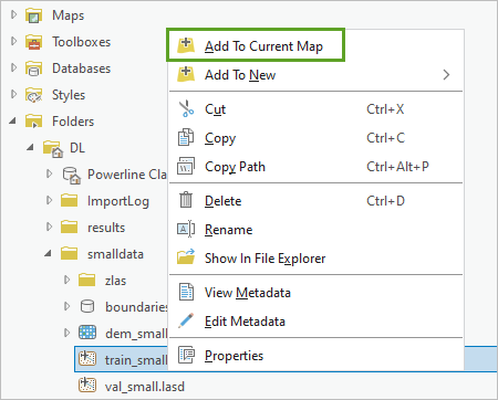 Option Ajouter à la carte actuelle