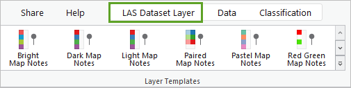 Onglet Couche de jeu de données LAS