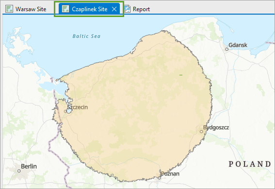 Zone commerçante du site de Czaplinek