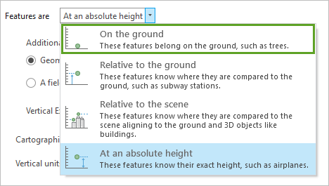 Option On the ground (Au sol)