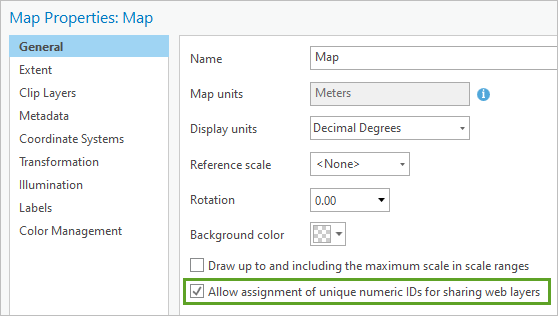 allow assignment of unique numeric ids arcgis pro