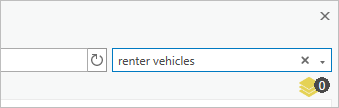 Texte véhicules de locataire dans la barre de recherche de la fenêtre Data Browser (Navigateur de données)